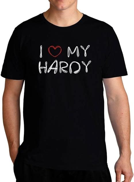 Eddany I Love My Hardy T Shirt Amazonca Clothing And Accessories