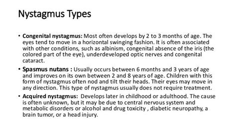 Nystagmus Assessments And Management Mehedi