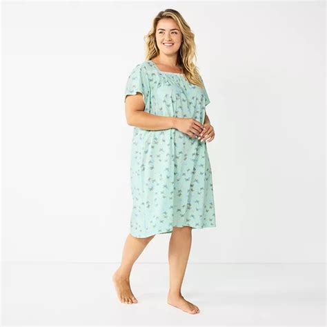 Plus Size Croft And Barrow® Short Sleeve Knit Nightgown