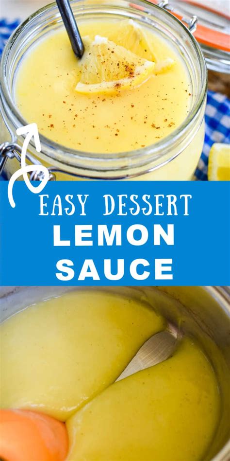 Homemade Lemon Sauce Recipe Recipes Lemon Desserts Lemon Sauce