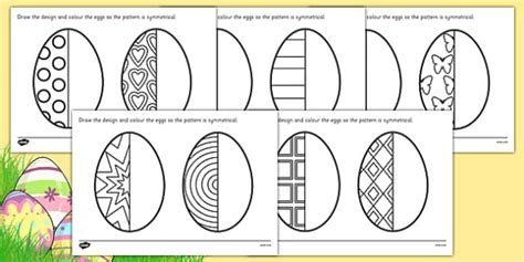Ks2 maths learning resources for adults, children, parents and teachers organised by topic. KS2 Easter Egg Symmetry Worksheets | Easter Themed Resources