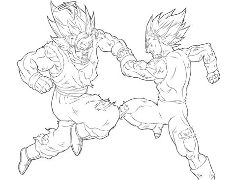 Goku Vs Frieza Coloring Pages At Getcolorings Free Printable
