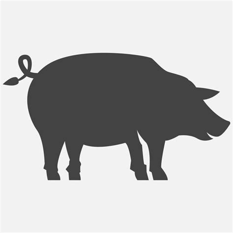 Premium Vector Pig Vector Icon Isolated On White Background