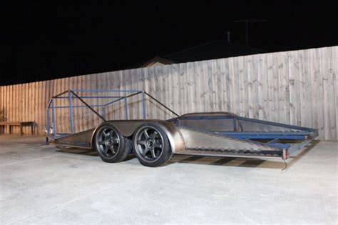 Welding trailer trailer diy trailer plans trailer build car hauler trailer toy hauler camper trailers custom trailers trailers for sale. bagged trailer - Engineered to Slide | Trailer build, Trailer diy, Car trailer