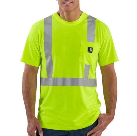 Carhartt Mens High Visibility Class 2 Short Sleeve Work Dry T Shirt K232