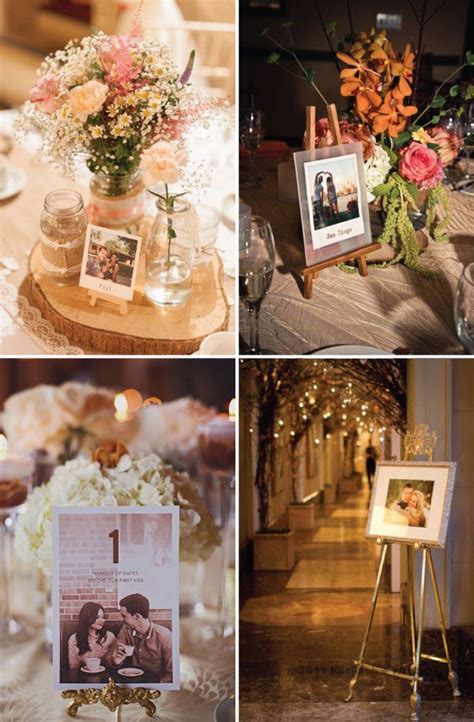 15 Ways To Display Photos At Your Wedding Linentablecloth Wedding