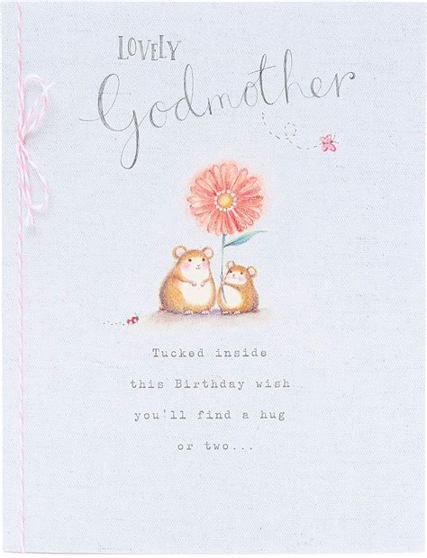 Watermark Godmother Birthday Card Cute Card For Godmother Birthday
