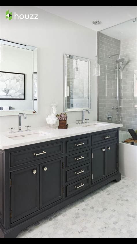 See more ideas about dark bathrooms, botanical bathroom, bathroom taps. Bathroom Dark Cabinets Light Floors: White Classic ...