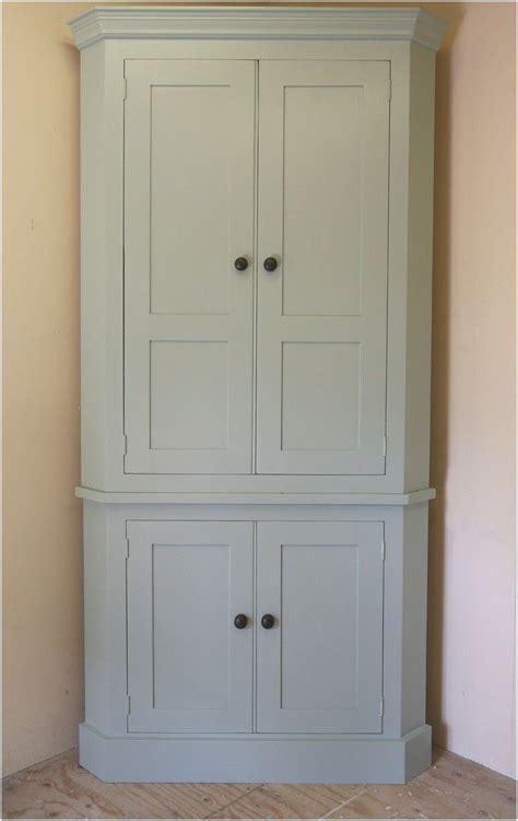 Bathroom Corner Cabinet White Prepac Tall 2 Door Corner Storage