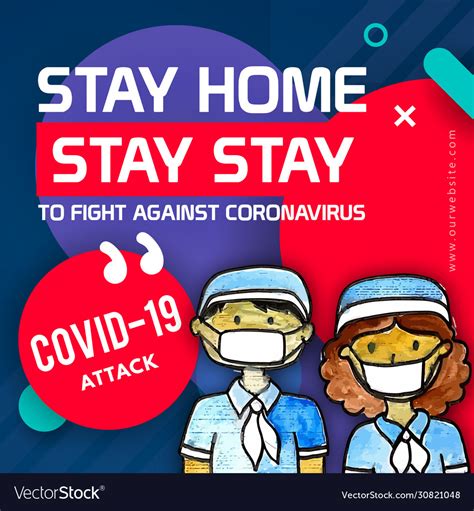 Letter size poster (8.5 x 11). Coronavirus covid-19 awareness poster design Vector Image