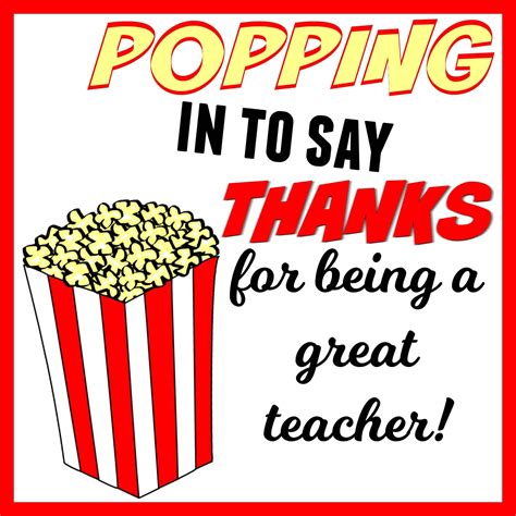 Thanks For Popping By Free Printable
