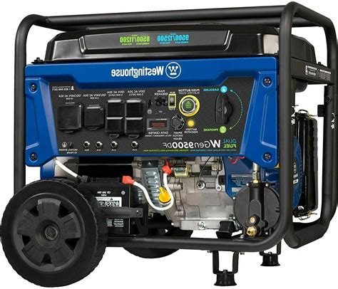 Plus, the westinghouse generator reviews should give a more clear picture on which kind of generators are ideal for you. Westinghouse 12,500-W Portable Dual Fuel Gas Powered Generator