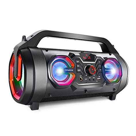Portable Bluetooth Speaker With Subwoofer Wireless Speakers With Booming Bass Fm Radio Rgb