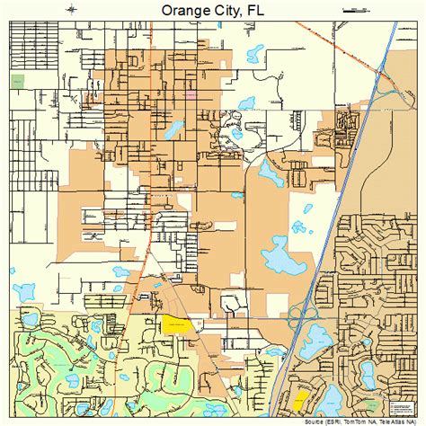 Orange City Florida Street Map 1251825