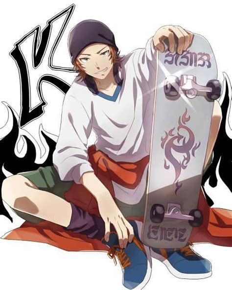 Skateboard Dude In K Project Anime