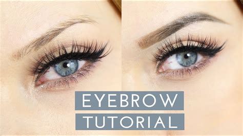 How To Easy Eyebrow Tutorial Mypaleskin Youtube