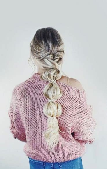 32 Cute Ways To Wear Bubble Braid Volume And Textured Bubble Braid