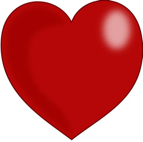 Red Heart Design Clipart Free Image Download