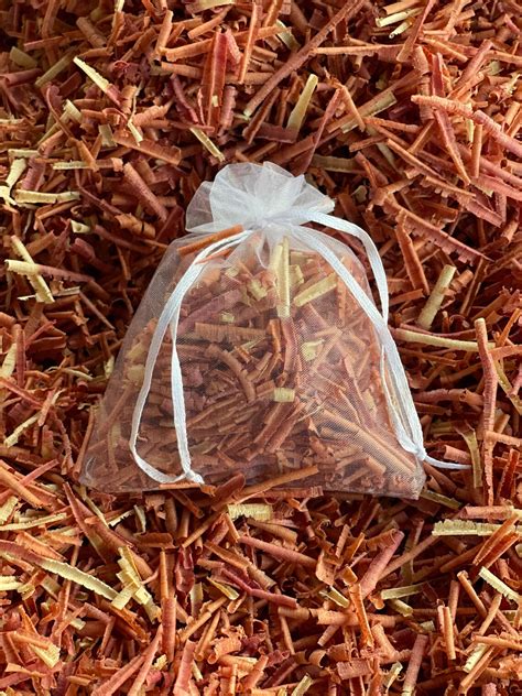5pack Aromatic Eastern Red Cedar Shavings Sachet Fragrance Etsy