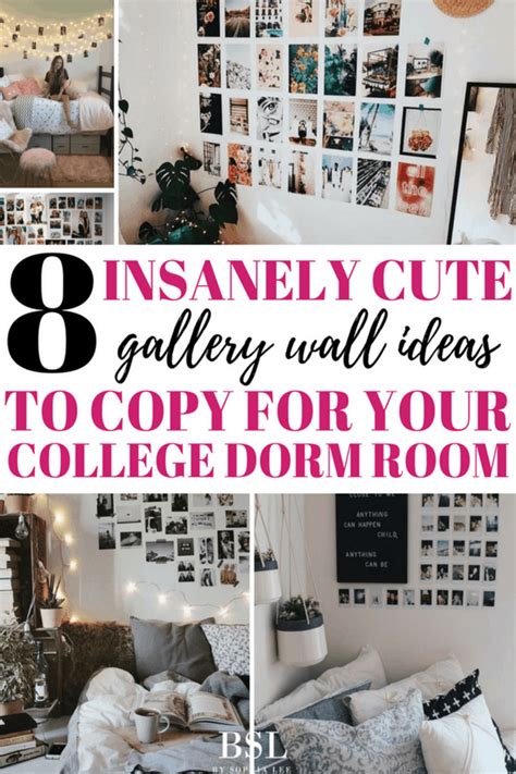 Find pinboards, mirrors, and more dorm wall decor at pottery barn teen. 8 Cute Gallery Wall Ideas To Copy for Your College Dorm ...
