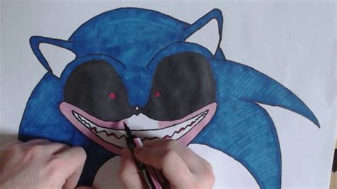 They asked us to help them celebrate the home release of sonic the hedgehog. Let's draw sonic.exe - YouTube