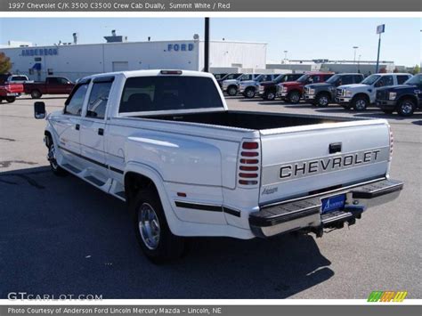 1997 Chevrolet Ck 3500 C3500 Crew Cab Dually In Summit White Photo No