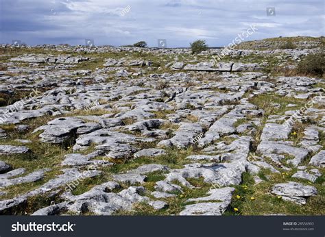 The Burren National Park Limestone Landscape In Ireland Stock Photo