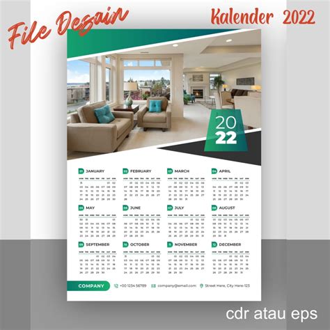 Jual File Desain Kalender 2023 Dinding Eps And Cdr Shopee Indonesia