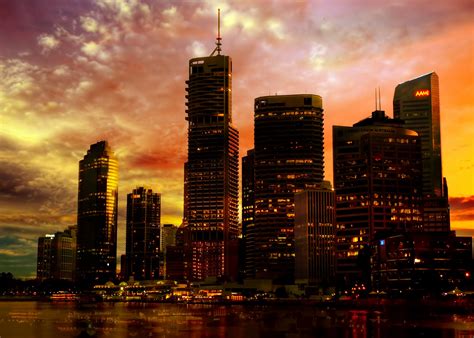 Amazing City Sunset Naturally Backgrounds Wallpapers | City Sunset ...