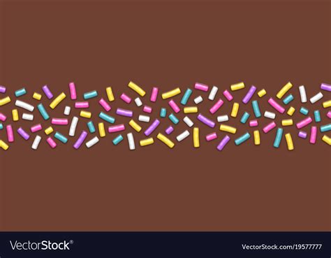 Chocolate With Sprinkles Royalty Free Vector Image