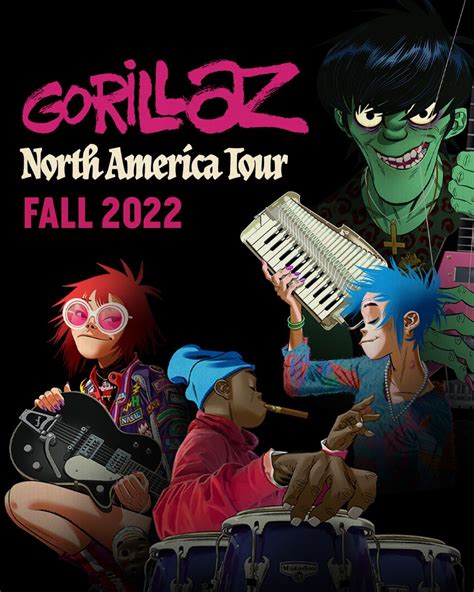 Gorillaz North American Tour 2022 American Tours North American