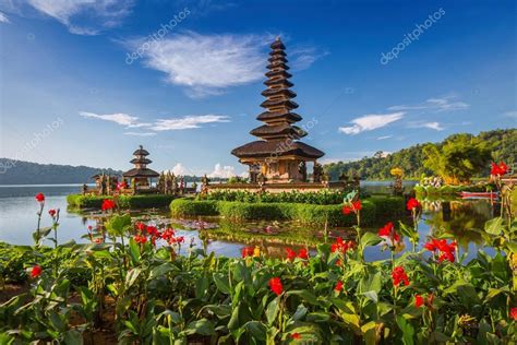 Pura Ulun Danu Bratan Or Pura Beratan Temple Bali Island Indo Stock