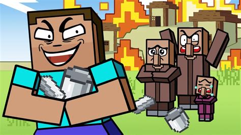 Minecraft Speedrunner Logic Cartoon Animation Minecraft Videos