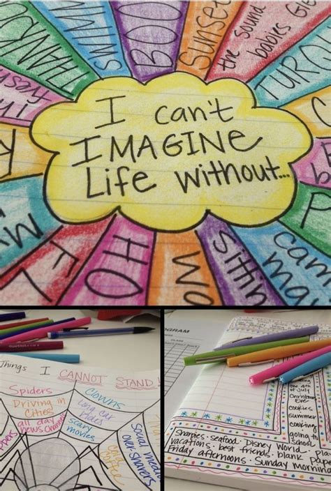Give The Children A Piece Of Paper That Says I Cant Imagine Life