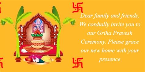 Griha pravesh invitation card template in hindi language, housewarming invitation card template for free download. Griha Pravesh Invitation Indian house warming ceremony ...
