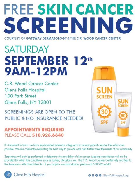 Free Skin Cancer Screening Glens Falls Hospital