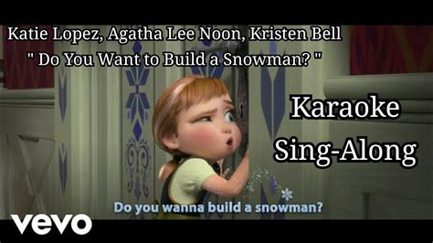Do You Want To Build A Snowman From Frozen Soundtrack Version Karaoke Sing Along YouTube