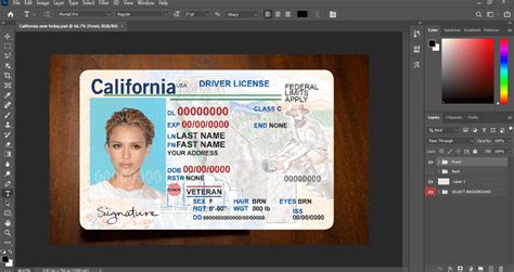California Driver License Psd Template V3 Fakedocshop