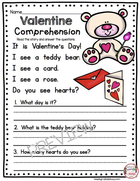 February Math And Ela Pack Freebies — Keeping My Kiddo Busy Valentine