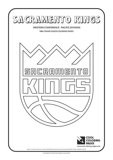 cool coloring pages sacramento kings nba basketball teams logos coloring pages cool coloring