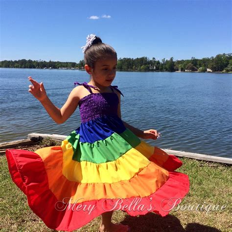 Rainbow Dresstwirl Dresssundressrainbow Birthdayrainbow Babytots
