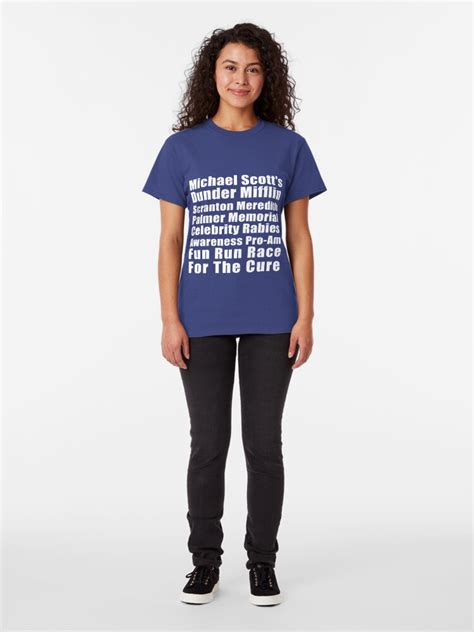 Michael Scotts Dunder Mifflin Fun Run Shirt T Shirt By Tvshowtshirts