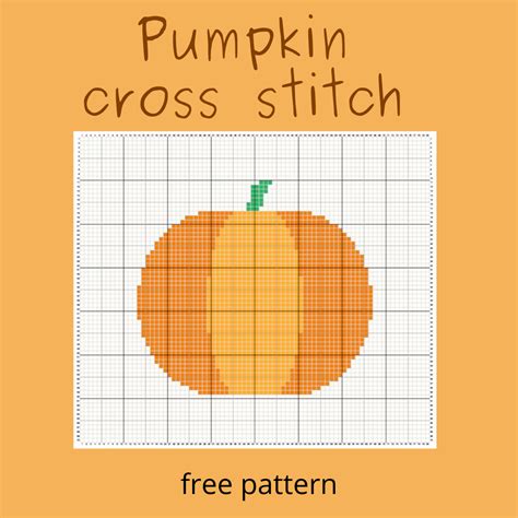 Pumpkin Cross Stitch Free Pattern Keeping It Real
