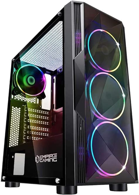 Empire Gaming Caja Pc Gamer Diamond Argb Torre Mediana Atx Frontal