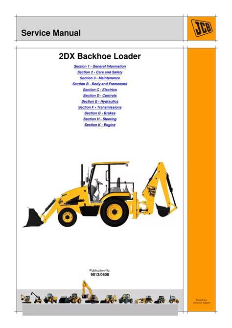 PPT JCB 2DX BACKHOE LOADER Service Repair Manual SN01774500 01775999