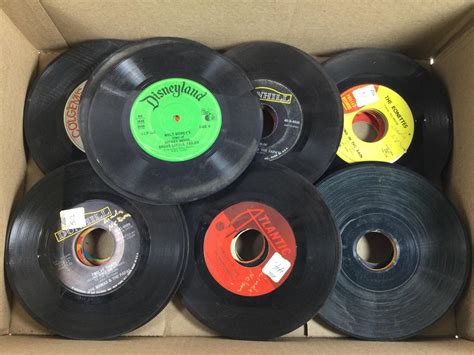 Lot 60 Vintage 45 Vinyl Records