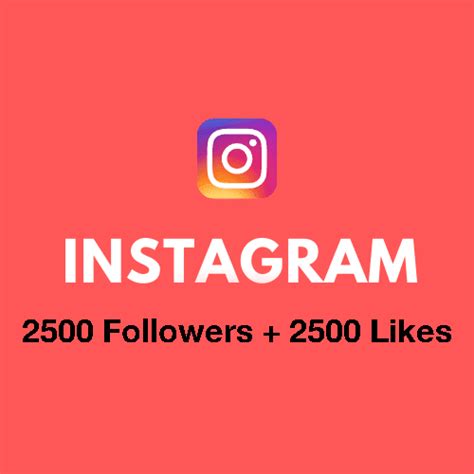 Koupit 2500 Instagram Followers 2500 Instagram Likes