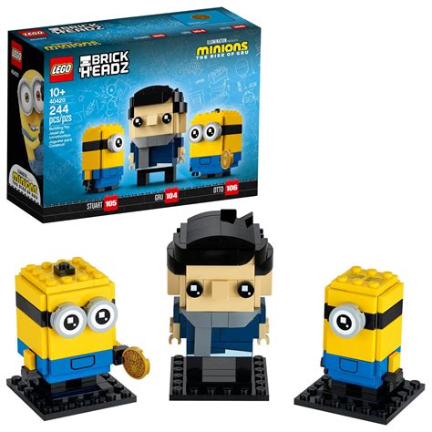 Lego 40420 Brickheadz Minions Gru Stuart And Otto New With Sealed Box