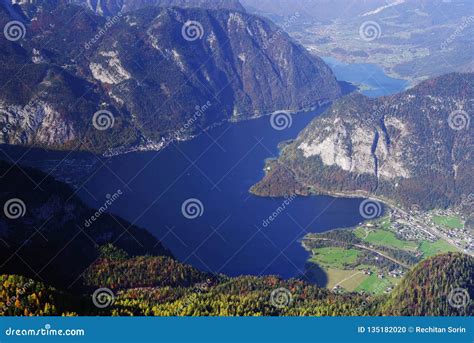 The Hallstattersee Lake And The Inner Salzkammergut Region Stock Photo