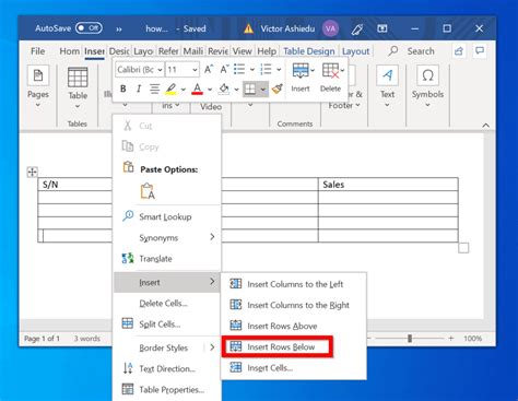 How To Add More Rows In Word Table